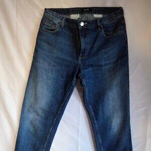 Saint + Sofia Straight Leg Jeans | Size 28 | Dark Wash | 100% Cotton | Designed